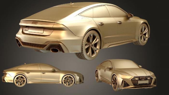 نموذج ثلاثي الأبعاد لآلة CNC السيارات والنقل أودي RS7 2020 hi